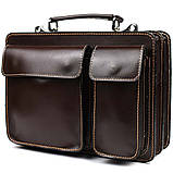 Жіночий шкіряний портфель Firenze FR7007C коричневий, фото 3