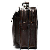 Жіночий шкіряний портфель Firenze FR7007C коричневий, фото 4