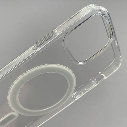 Чохол для iPhone 12 MagSafe силіконовий щільний чохол магсейф на айфон 12 прозорий n3h, фото 2