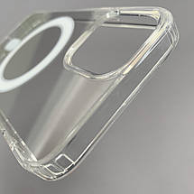 Чохол для iPhone 12 MagSafe силіконовий щільний чохол магсейф на айфон 12 прозорий n3h, фото 4