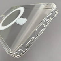 Чохол для iPhone 12 MagSafe силіконовий щільний чохол магсейф на айфон 12 прозорий n3h, фото 3