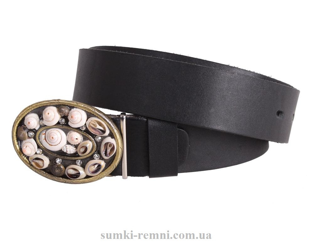Жіночий ремінь з натуральної шкіри blx90450 чорний, фото 1