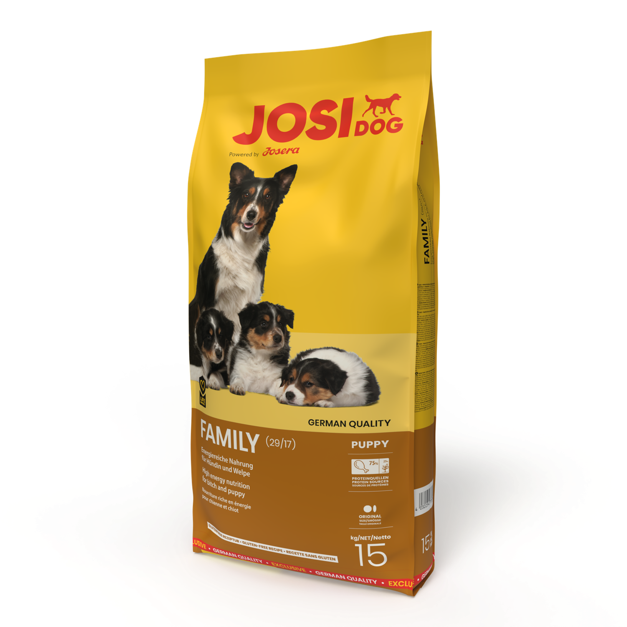 Сухий корм Josera JosiDog Family для цуценят, вагітних та годуючих собак 15кг