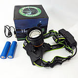 Ліхтар налобний із зовнішнім акумулятором BL-A8-P50, Налобний ліхтар для сто Наголовний ZR-85, фото 6