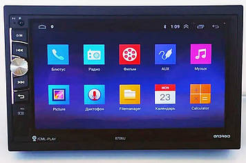 2din Автомагнітола 8706 GPS+4Ядра+16Gb ROM+1Gb RAM+Adnroid коротка база