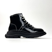 Черевики Alexander McQueen Tread Slick Black (Хутро)