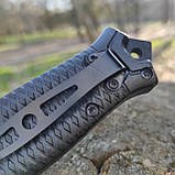 Ніж складний інерційний Buck Strongarm фліппер, склобій, зручний лайнер, чорний, 148, фото 4