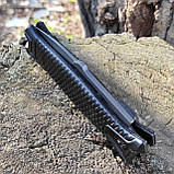 Ніж складний інерційний Buck Strongarm фліппер, склобій, зручний лайнер, чорний, 148, фото 6