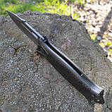 Ніж складний інерційний Buck Strongarm фліппер, склобій, зручний лайнер, чорний, 148, фото 5