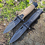 Ніж складний інерційний Buck Strongarm фліппер, склобій, зручний лайнер, чорний, 148, фото 8