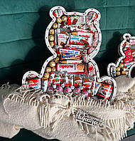Сладкий подарочный бокс для девушки с конфетками набор в форме медведя для жены, мамы, ребенка SSbox-46