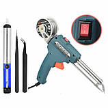 Електричний паяльник 60 вт набір для паяння паяльником автоподача припою NEWACALOX, фото 7
