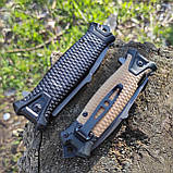 Ніж складний інерційний Buck Strongarm фліппер, склобій, зручний лайнер, чорний, 148, фото 10