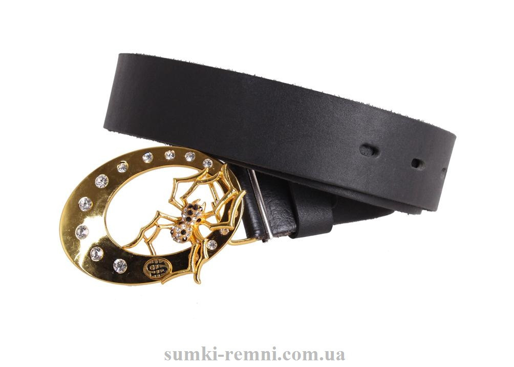 Жіночий ремінь з натуральної шкіри blx90451 чорний, фото 1