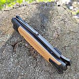 Ніж інерційний Buck Strongarm фліппер, склобій, зручний лайнер, пустеля, da148, фото 6