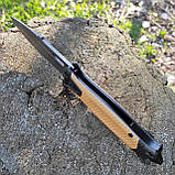 Ніж інерційний Buck Strongarm фліппер, склобій, зручний лайнер, пустеля, da148, фото 8