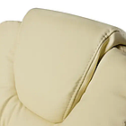 Комп'ютерне офісне крісло з еко шкіри Malatec 16225 кремовий, фото 5