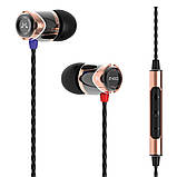 Навушники з мікрофоном SoundMagic E10C Black-Gold, фото 2