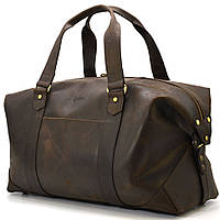 Шкіряна дорожня спортивна сумка тревел TARWA RC-0320-4lx коричнева