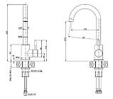 Змішувач для кухонної мийки Steiner Kate 3623500BE Chrom, фото 2