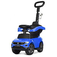 Каталка толокар Bambi 651-4 синій c батьківською ручкою