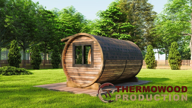 barrel sauna photo