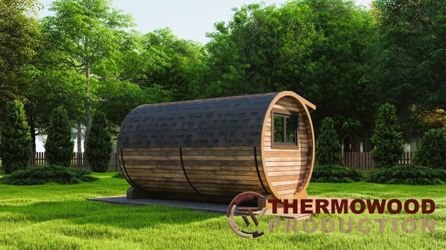 barrel sauna photo