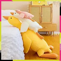 Плюшева іграшка для дітей Гусь190см дитяча м'яка іграшка Жовтий
