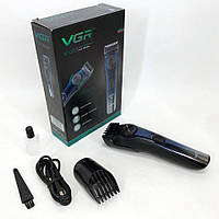 Профессиональный аккумуляторный триммер для бороды и усов с дисплеем VGR V-080 и UB-170 регулятором длины