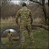 Мужской комплект брюки рубашка убакс Tactical мультикам, тактическая и форменная одежда CKit