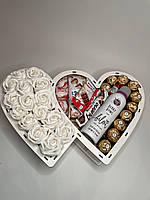 Сладкий подарочный бокс для девушки с конфетками набор в форме сердца для жены, мамы, ребенка SSbox-8