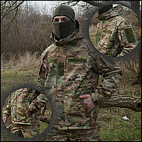 Прочная армейская тактическая куртка soft shell осень, куртка боевая мультикам софт шелл зсу, куртка военторг