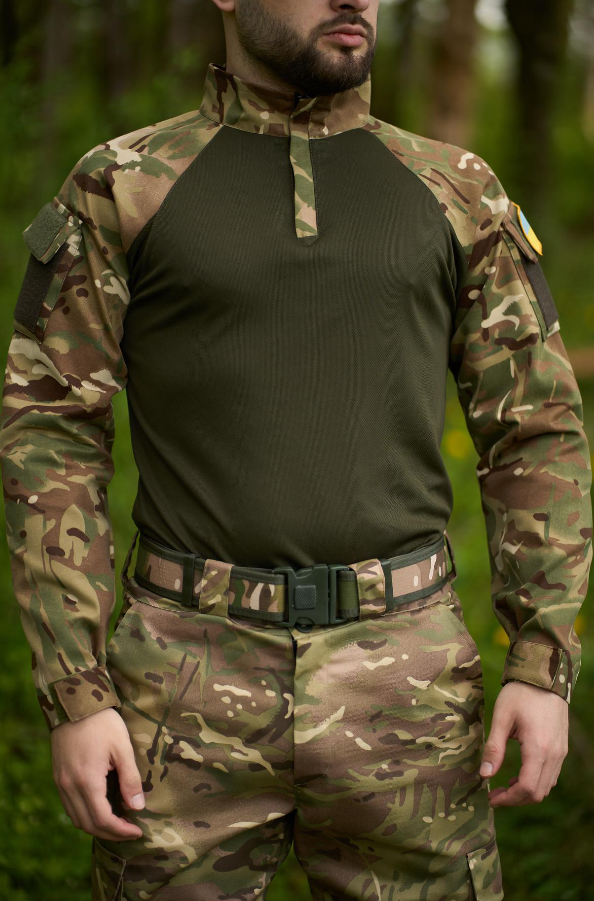 Тактична бойова сорочка убакс хакі+ мультикам для військових
