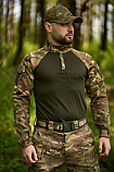 Тактична бойова сорочка убакс хакі+ мультикам для військових, фото 4