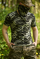 Якісна літня чоловіча футболка для військовослужбовців піксель для повсякденного носіння