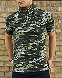 Якісна літня чоловіча футболка для військовослужбовців піксель для повсякденного носіння, фото 6