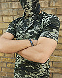 Якісна літня чоловіча футболка для військовослужбовців піксель для повсякденного носіння, фото 9