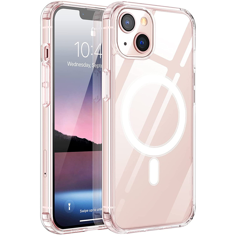 Чохол силіконовий Clear Case з MagSafe для iPhone 14