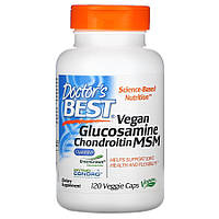 Препарат для суставов и связок Doctor's Best Vegan Glucosamine Chondroitin MSM, 120 вегакапсул DS
