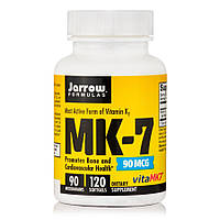 Витамины и минералы Jarrow Formulas MK-7 90 mcg, 120 капсул DS