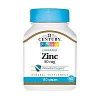 Витамины и минералы 21st Century Zinc 50 mg, 110 таблеток DS