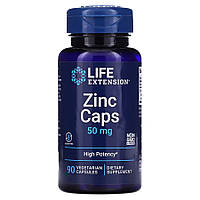 Витамины и минералы Life Extension Zinc 50 mg, 90 вегакапсул DS