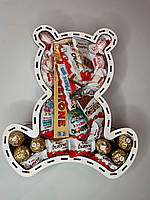 Сладкий подарочный бокс для девушки с конфетками набор в форме медведя для жены, мамы, ребенка SSbox-20