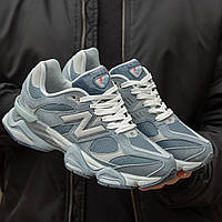 Кроссовки мужские New Balance 9060 Blue, Нью Баланс 9060 замша текстиль. код IN-1694