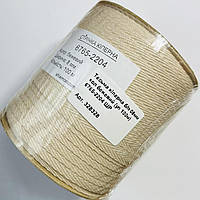 Тесьма кіперна х/б 08мм колір бежевий (уп 100м) 6765-2204 ШР