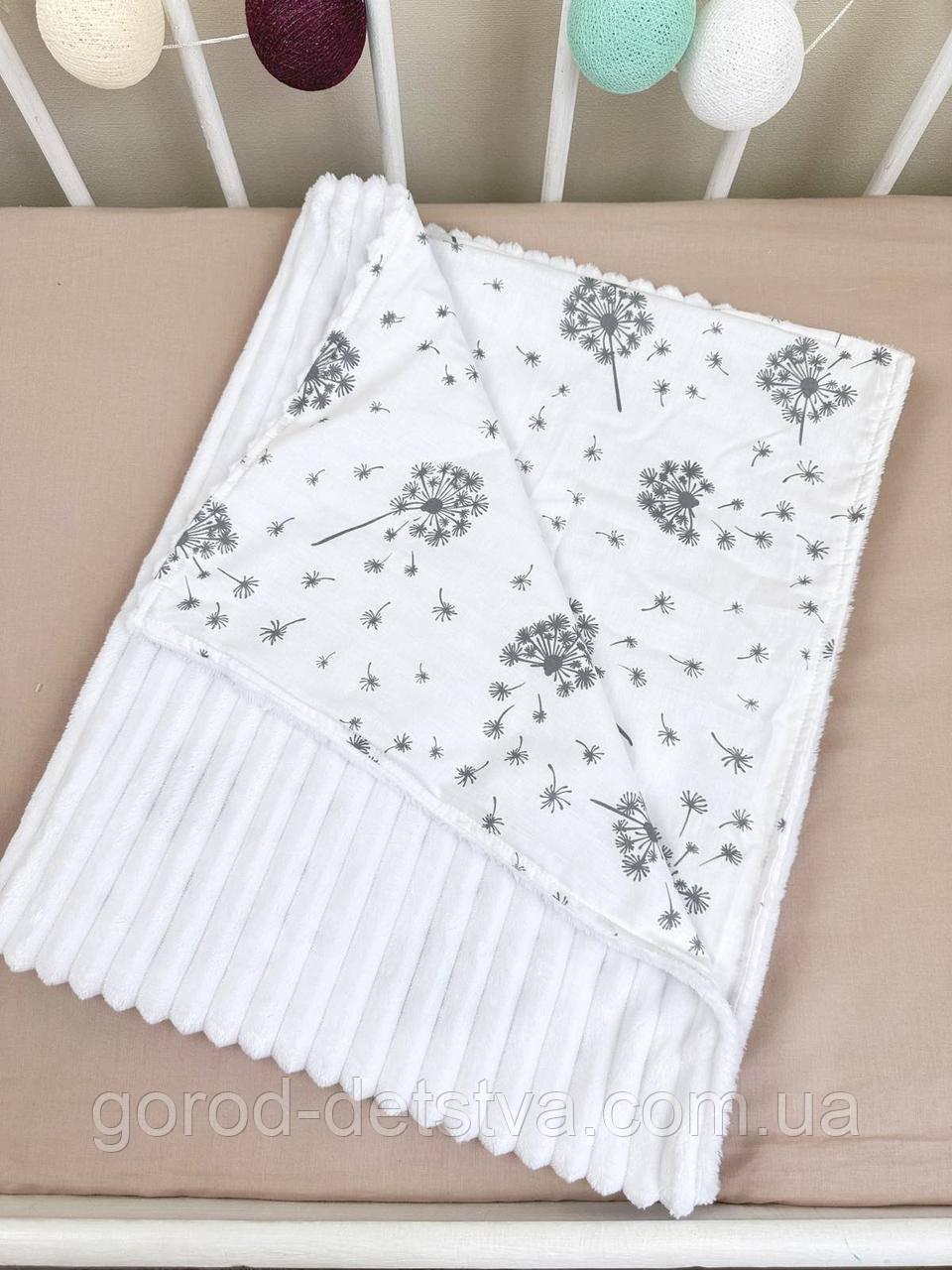 Дитячий плюшевий плед для новонародженого літній весняний осінній пледик в пологовий будинок плед в коляску, фото 1