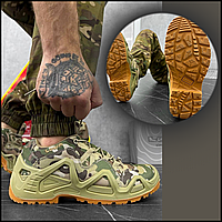 Мужские тактические крепкие ботинки lowa dawn oliva низкие демисезонные, прочная тактическая обувь 41 CKit
