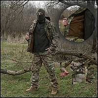 Soft shell multicam костюм штурмовой летний тактический полевой, ветрозащитные костюмы Софтшелл камуфляж CKit