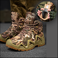 Демисезонные военные высокие тактичские берцы gore-tex зсу, прочная тактическая обувь мультикам 43 CKit