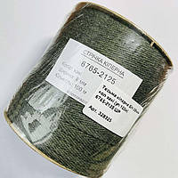 Тесьма кіперна х/б 08мм колір хакі (уп 100м)  6765-2125 ШР